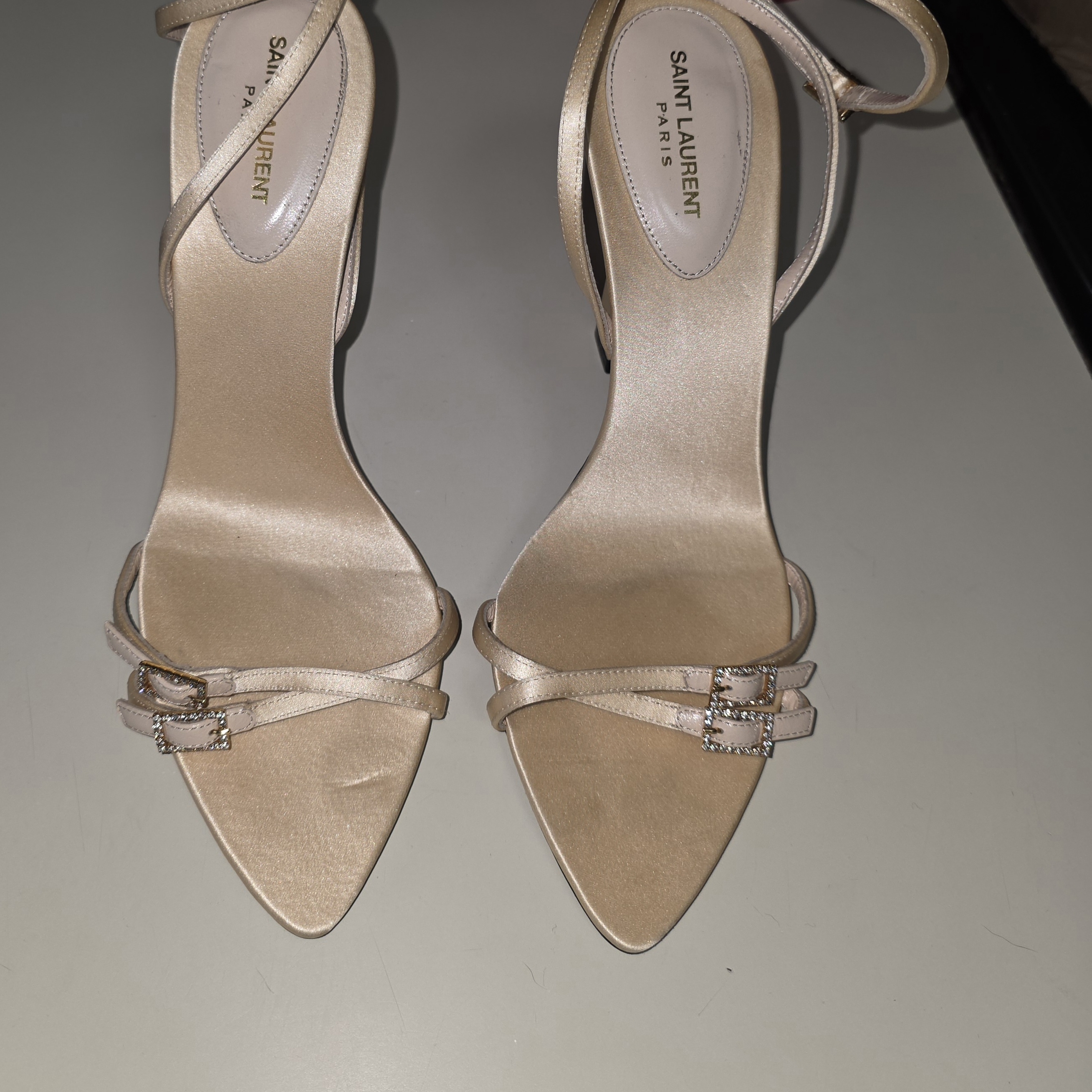 Saint Laurent Women's Nude Strappy Sandals Size 39